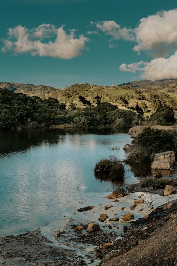 Lake Surrounded by Mountains