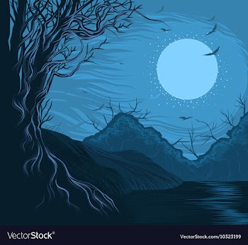 Lake vector image