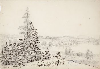 Lake view, 1853, Magnus Von | Free Photo - rawpixel