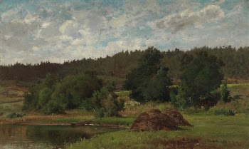 Lakeside landscape, 1877 | Free Photo - rawpixel