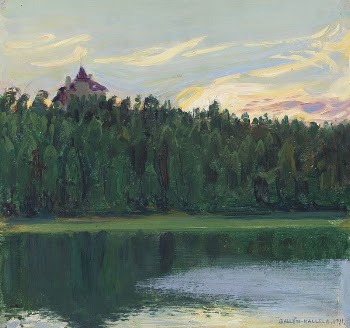 Lakeside landscape (1911)  oil | Free Photo - rawpixel