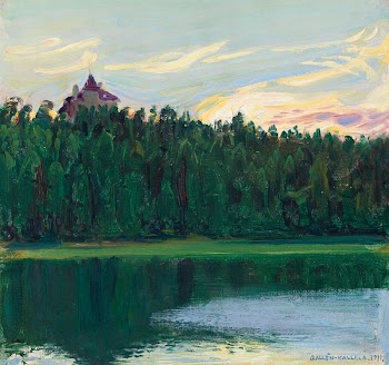 Lakeside landscape, oil painting. Original | Free Photo - rawpixel