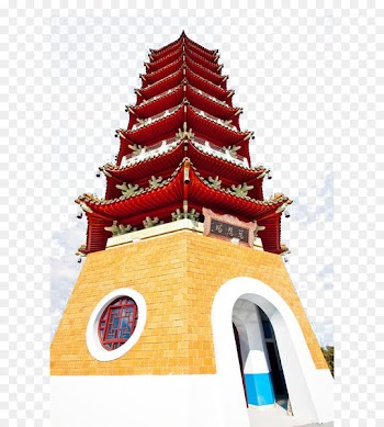 Lalu Island Sun Moon Lake Cien Pagoda u6148u6069u5854 CN Tower - Taiwan's Sun Moon Lake Cien Ta bottom 