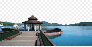 Lalu Island Sun Moon Lake National Scenic Area Shuishe Pier Plaza Alishan National Scenic Area - Sun Moon Lake pier pavilion 