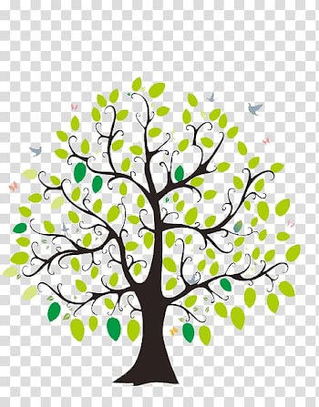 Lam Tsuen wishing trees Paper Twig Illustration, Lush tree transparent background PNG clipart