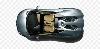 Lamborghini Aventador Sports car Lamborghini Gallardo - The design of the top view of the car 