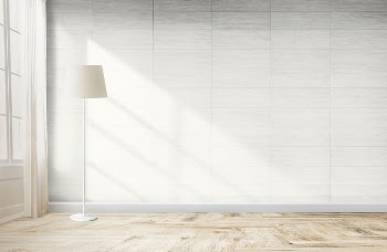 Lamp against a white wall | Free PSD Mockup - rawpixel