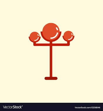 Lamp street electricity industry modern street vector image