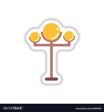 Lamp street electricity industry modern street vector image