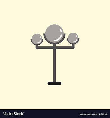 Lamp street electricity industry modern street vector image