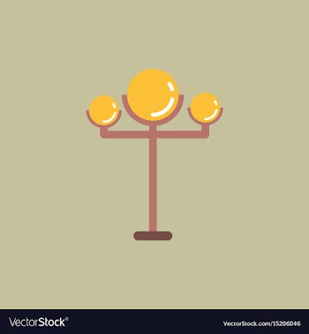 Lamp street electricity industry modern street vector image
