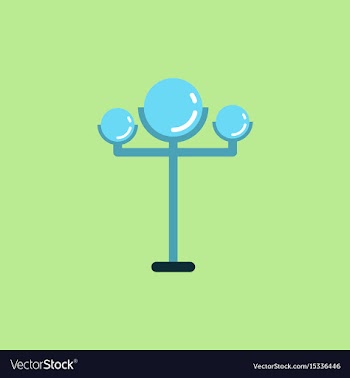Lamp street electricity industry modern street vector image