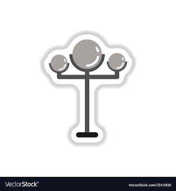 Lamp street electricity industry modern street vector image