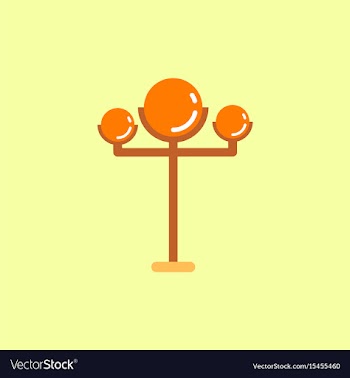 Lamp street electricity industry modern street vector image