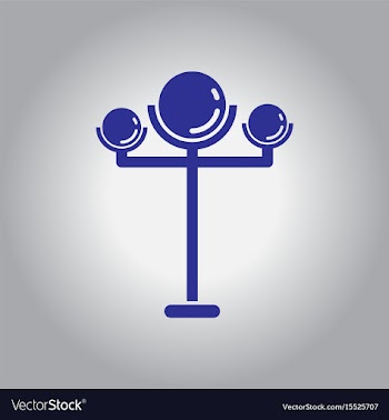 Lamp street electricity industry modern street vector image