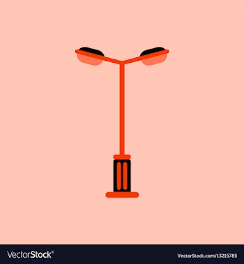 Lamp street electricity industry vector image