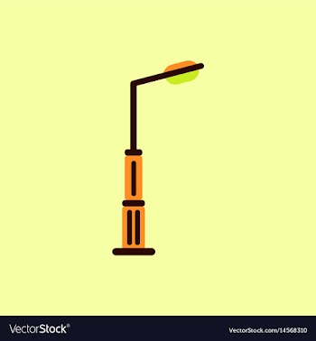 Lamp street electricity industry vector image