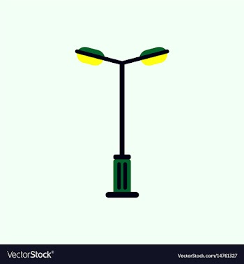 Lamp street electricity industry vector image