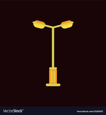 Lamp street electricity industry vector image