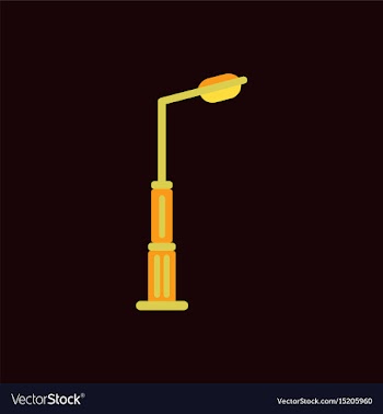 Lamp street electricity industry vector image