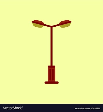 Lamp street electricity industry vector image