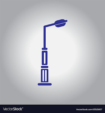 Lamp street electricity industry vector image