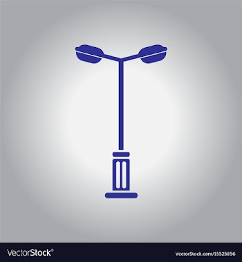 Lamp street electricity industry vector image