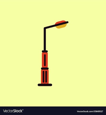 Lamp street electricity industry vector image