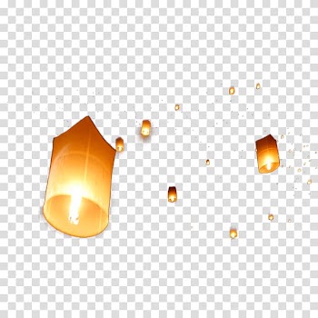Lamps on air, Light Sky lantern Mid-Autumn Festival, Mid-Autumn Festival hole lights transparent background PNG clipart