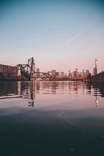 Landmark Photography of Black Metal Bridge