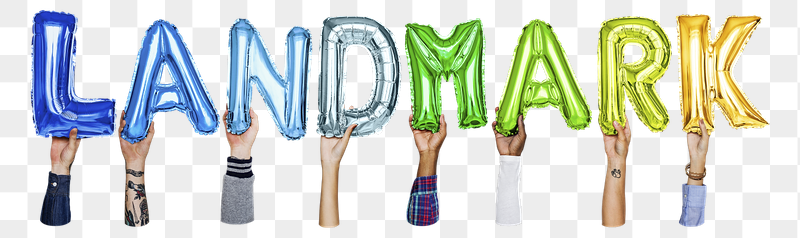 Landmark word png, hands holding | Free PNG - rawpixel