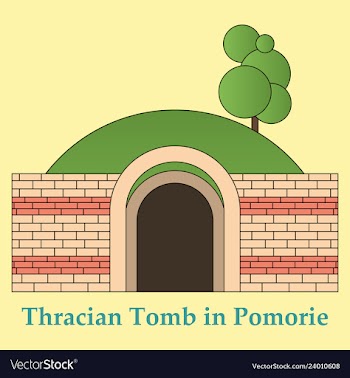 Landmarks of bulgaria thracian tomb in pomorie vector image