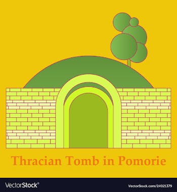 Landmarks of bulgaria thracian tomb in pomorie vector image
