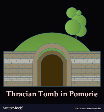 Landmarks of bulgaria thracian tomb in pomorie vector image