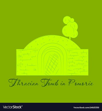 Landmarks of bulgaria thracian tomb in pomorie vector image