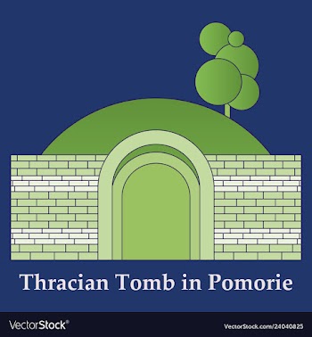 Landmarks of bulgaria thracian tomb in pomorie vector image