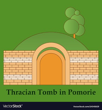 Landmarks of bulgaria thracian tomb in pomorie vector image