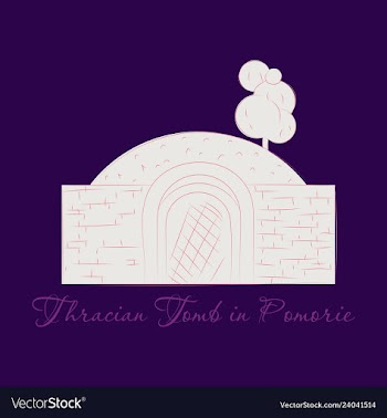Landmarks of bulgaria thracian tomb in pomorie vector image