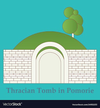 Landmarks of bulgaria thracian tomb in pomorie vector image