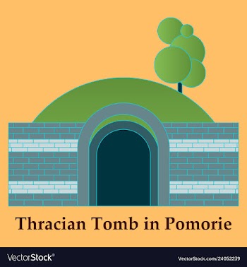 Landmarks of bulgaria thracian tomb in pomorie vector image