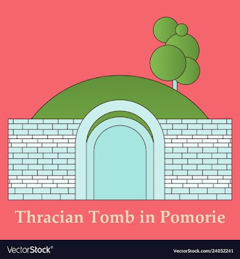Landmarks of bulgaria thracian tomb in pomorie vector image