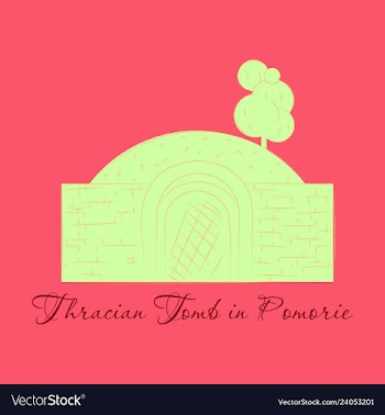 Landmarks of bulgaria thracian tomb in pomorie vector image