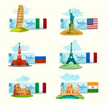 Landmarks tickets set