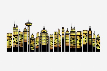 Landmarks & towers clipart illustration. | Free Photo - rawpixel