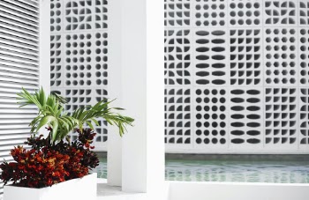 Landscape architecture at Ocean Riviera Paradise in Cancun Mexico
