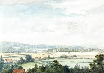 Landscape at Windsor (1765) painting in high… | Free public domain illustration