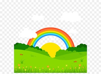Landscape Book of Optics Euclidean vector Rainbow - Vector spring landscape plan 