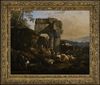 Landscape depicting the ruins of the Temple | Free Photo - rawpixel