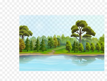 Landscape Euclidean vector Royalty-free - Beautiful lake 