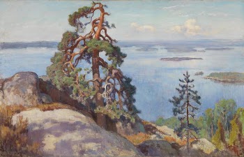 Landscape from koli, 1928, Eero | Free Photo - rawpixel
